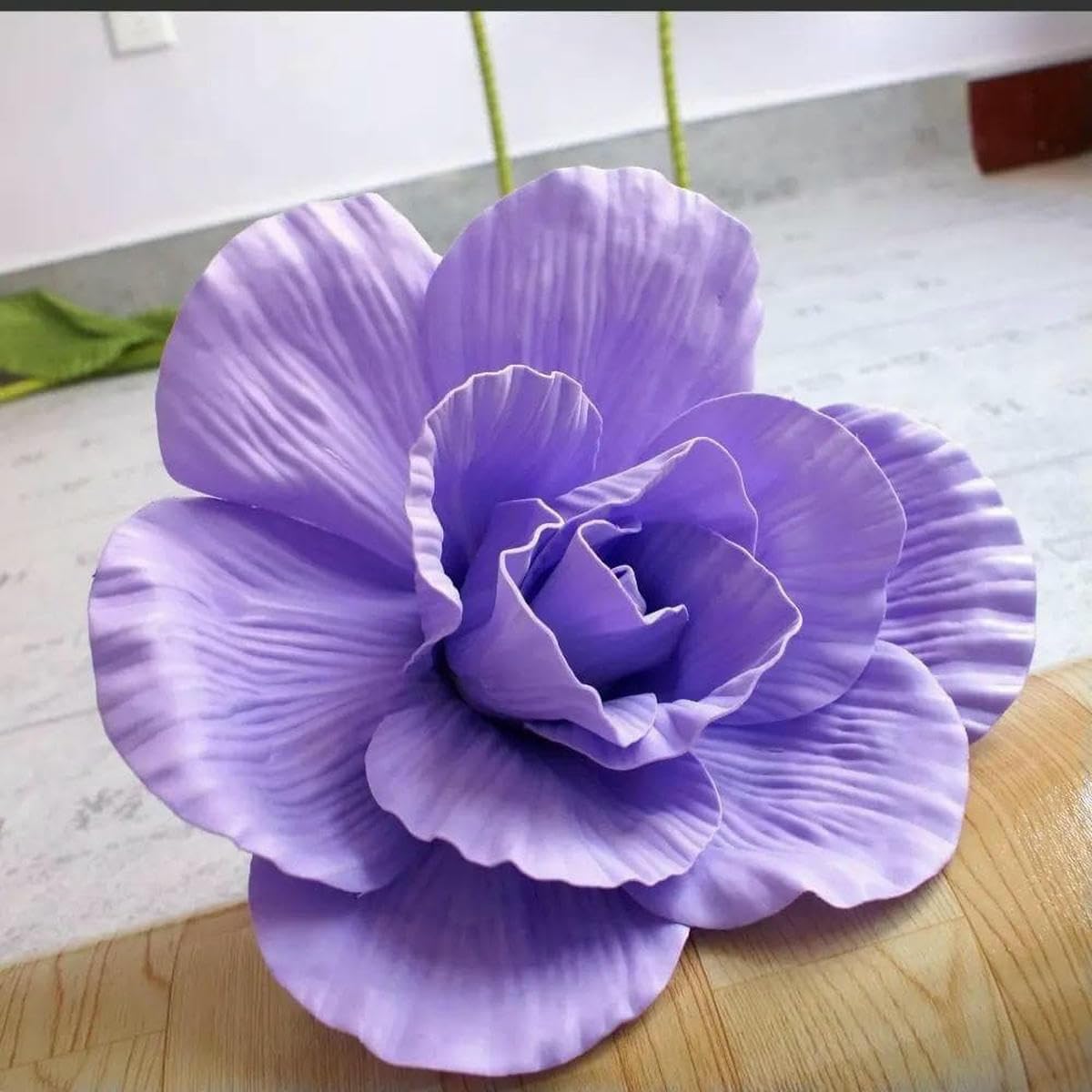 AYHTUD Silk Foam Rose Artificial Flowers Giant Simulation Rose Flowers Peony Background Fake Flowers Rose Branch Garden-purple-A