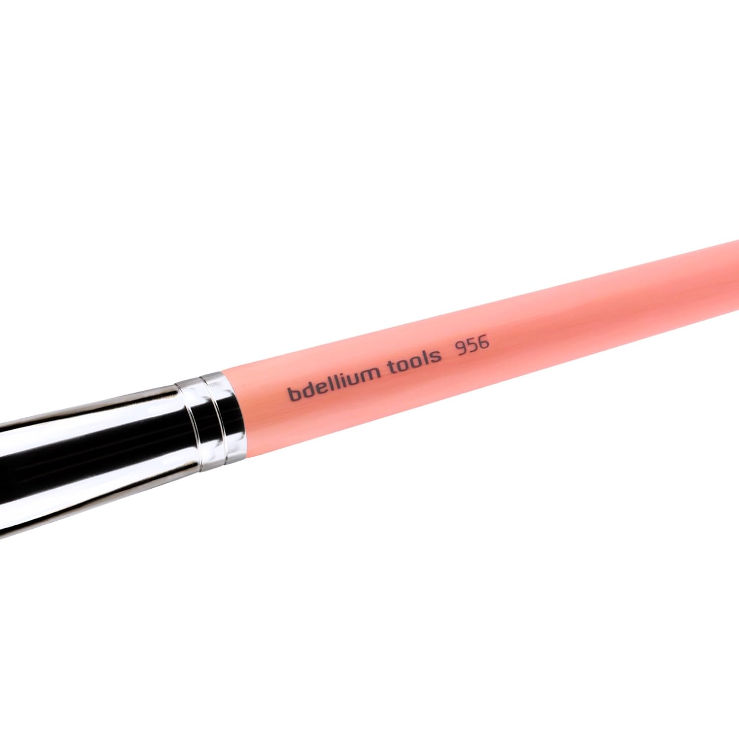 Bdellium Tools Professional Makeup Brush - Pink Bambu Series 956 Slanted Precision Kabuki - With Soft Synthetic Fibers, For Perfect Complexion (Pink, 1pc)