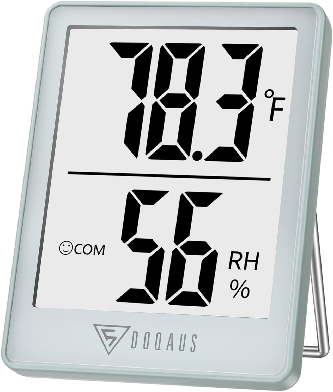 Digital Hygrometer Indoor Thermometer Humidity Gauge Room Thermometer with 5s Fast Refresh Accurate Temperature Humidity Monitor, Light Blue