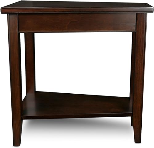 Miniatura 29 de Leick Home 10074-DS - Mesa auxiliar reclinable con plataforma con estante, color arena del desierto Arenas del desierto,Negro -,Gris,Roble de