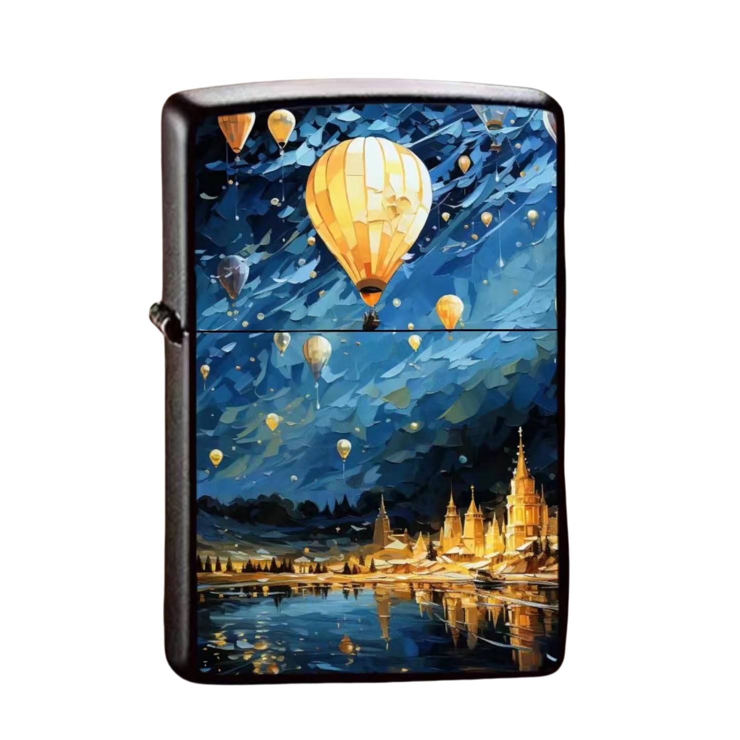 junweideyi 2Pcs Chinese style Lighter 2024 Year of The Gifts，Replaceable for Zippo (Only Case), Compatible Insert Size 3.6cm * 1.2cm * 5cm，Lighter Housing (Style 21)