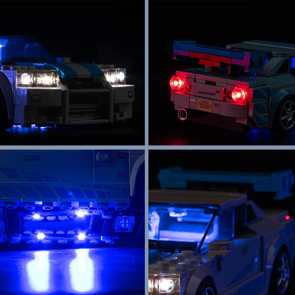 Led Light Set for Lego 76917 Speed Champions Nissan Skyline GT-R (No Lego) - Image 3