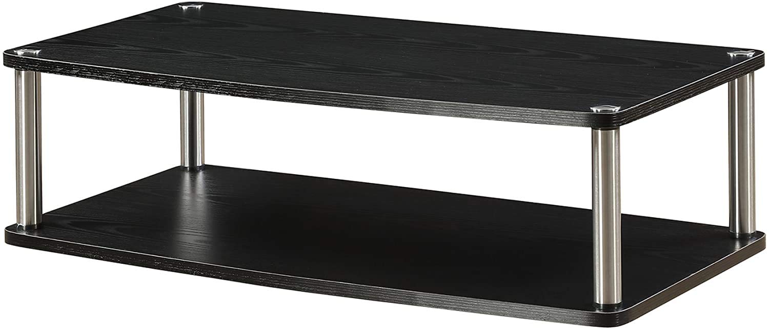 Convenience ConceptsDesigns2Go XL 37 inch Double Tier Swivel Riser, Black