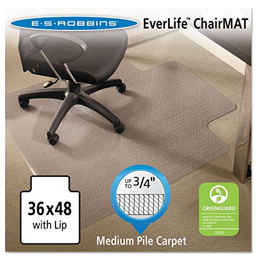 ESR122073 - EverLife Chair Mats for Medium Pile Carpet with Lip