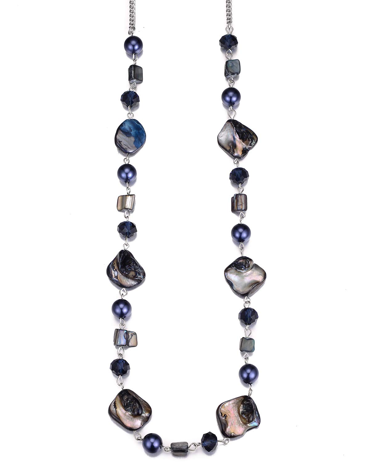 PEARL&CLUB Long Beaded Necklaces For Women - Sweater Chain Fashion Jewelry Necklace Gifts For Women