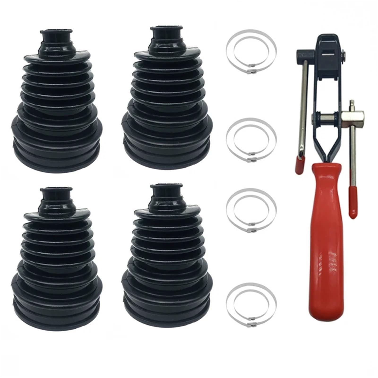 CV Joint Boot Kit Uniwersalna silikonowa osłona przegubu homokinetycznego 5 cali (125-130 mm)(Set D)