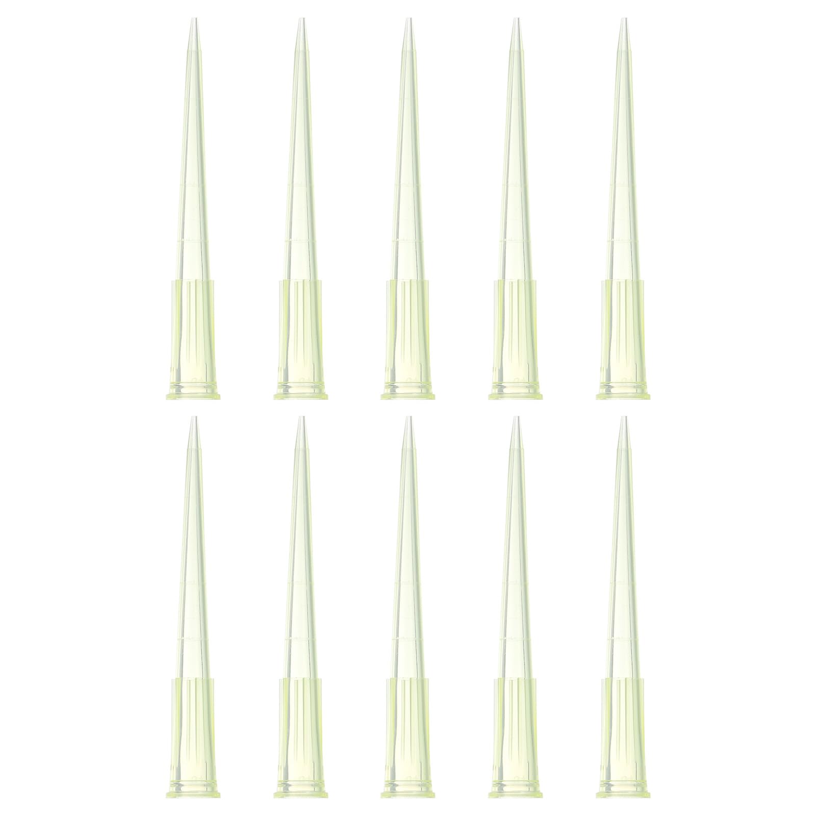PATIKIL 200ul Pipetta Puntali, 1000pz PP Plastica Autoclavabile Universale Liquido Trasferimento Pipetta Pipettore Punte con Misurazioni Per Laboratorio, Giallo