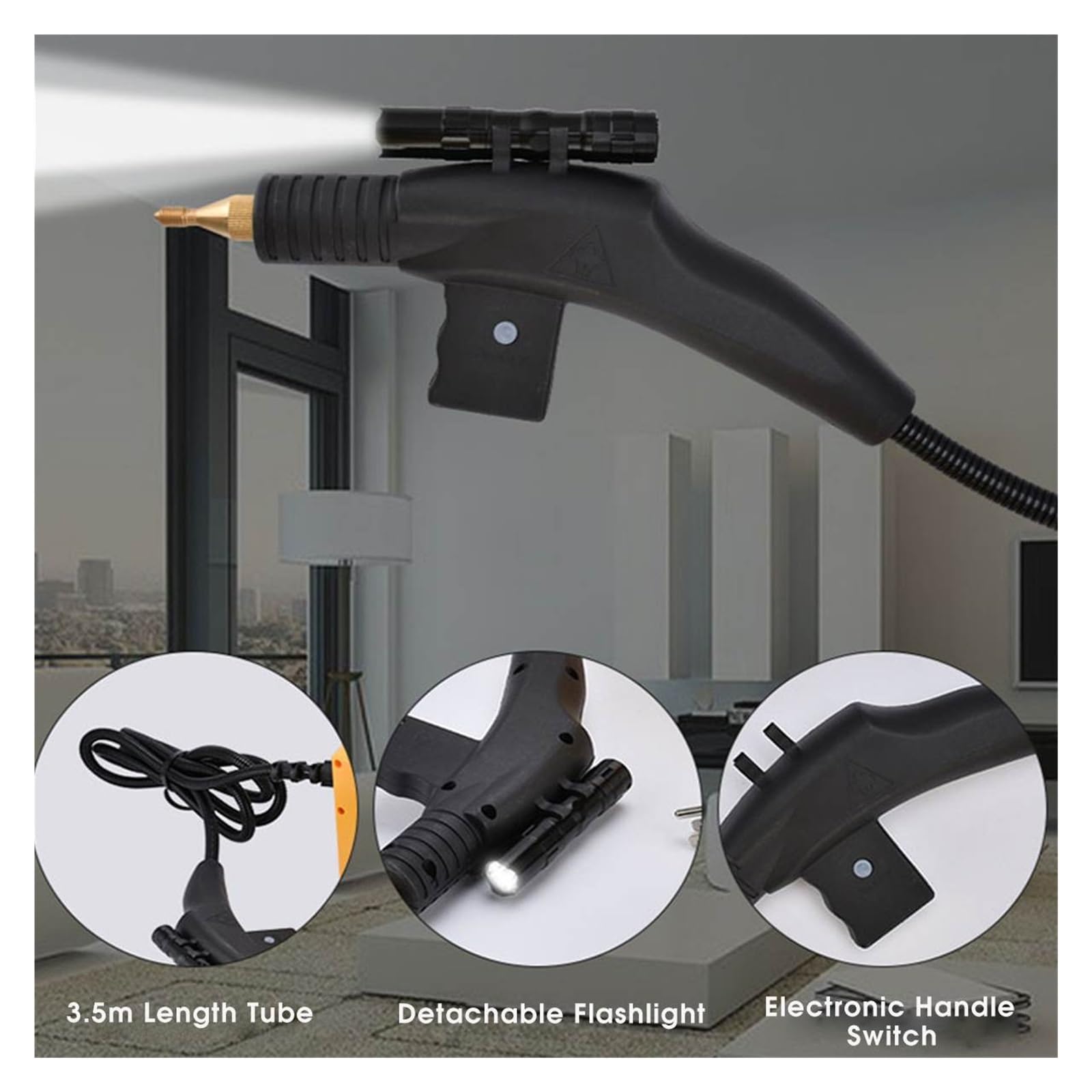 Odkurzacz Parowy, Wysokociśnieniowy Odkurzacz Parowy O Mocy 3000 W Do Usuwania Plam Olejowych(Black-3000w)
