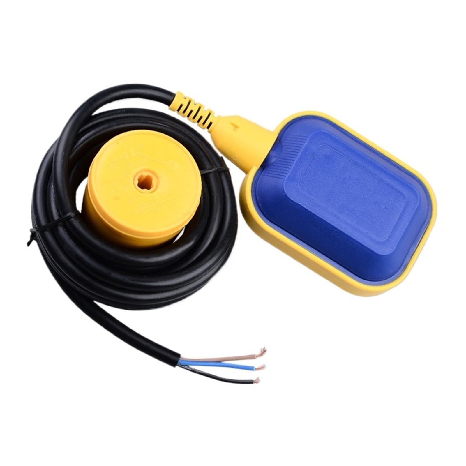 Interruptor de flotador con cable 1 unidad 3 metros 5M interruptor de flotador controlador de agua nivel líquido IP65 Cable de Contactor de fluido(Silicone Square,5 Meters)