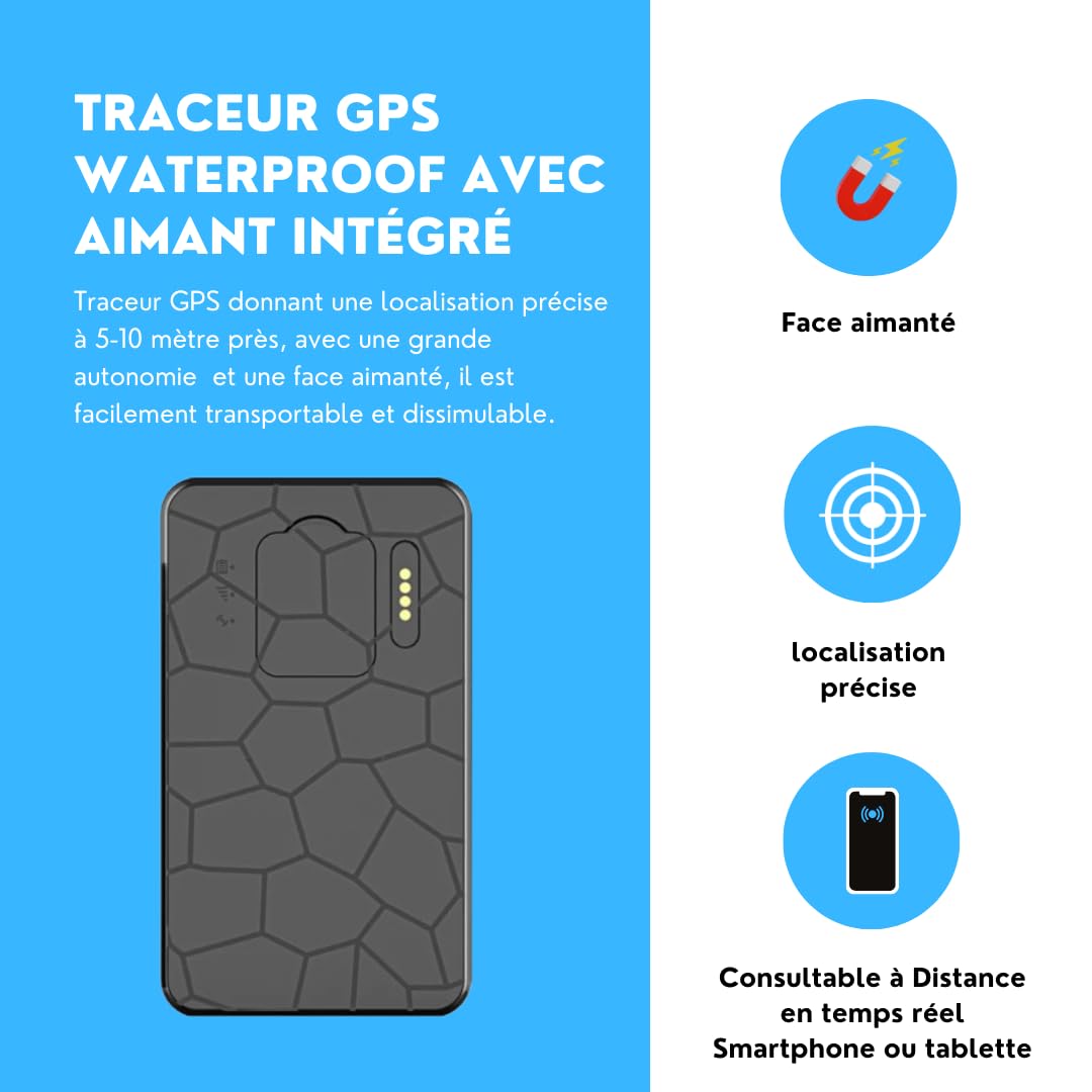 Mini Rastreador GPS Negro – Seguimiento de vehículos discretos y en tiempo real