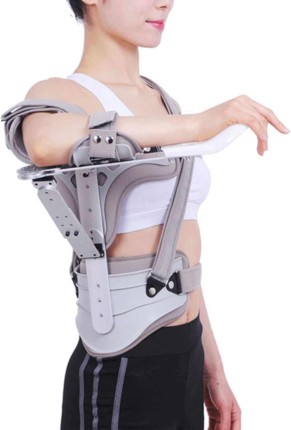 Shoulder Abduction Fixed Orthosis Adult Adjustable Arm Fixation Orthosis for Broken Fractured Arm Joint Humeral Fracture Dislocation