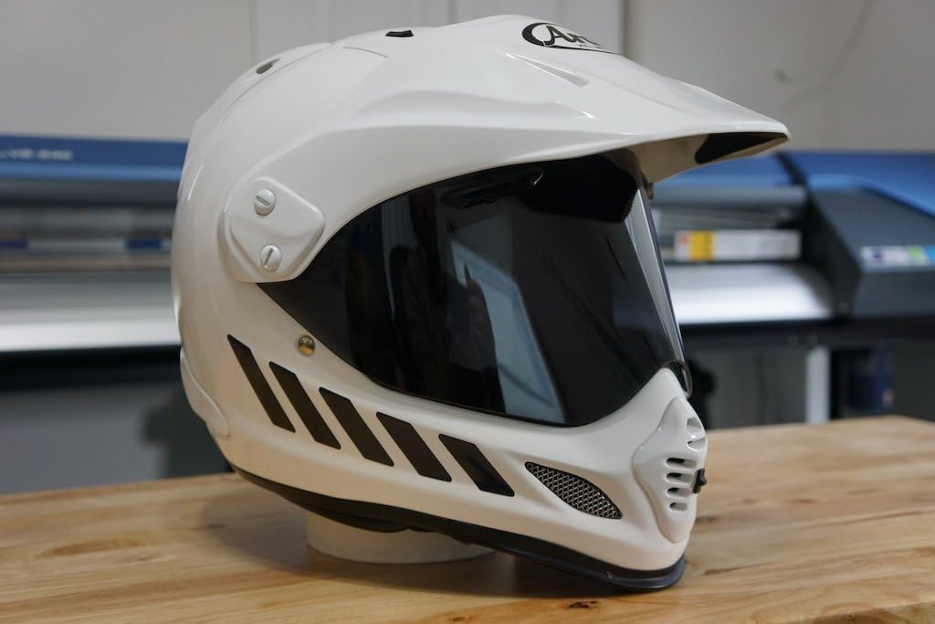 gs00045b Helmet Graphics Chevron Reflective for Arai XD4 - Black