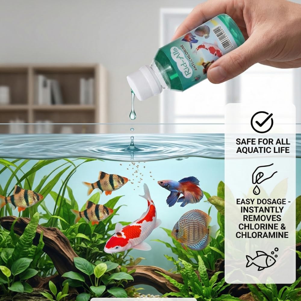 AKSHAT ENTERPRISES Rid Alls 3 in 1 Fish Medicine Pack (180ml) 60ml Each (Anti Chlorine, Anti Ich, General Aid) 3