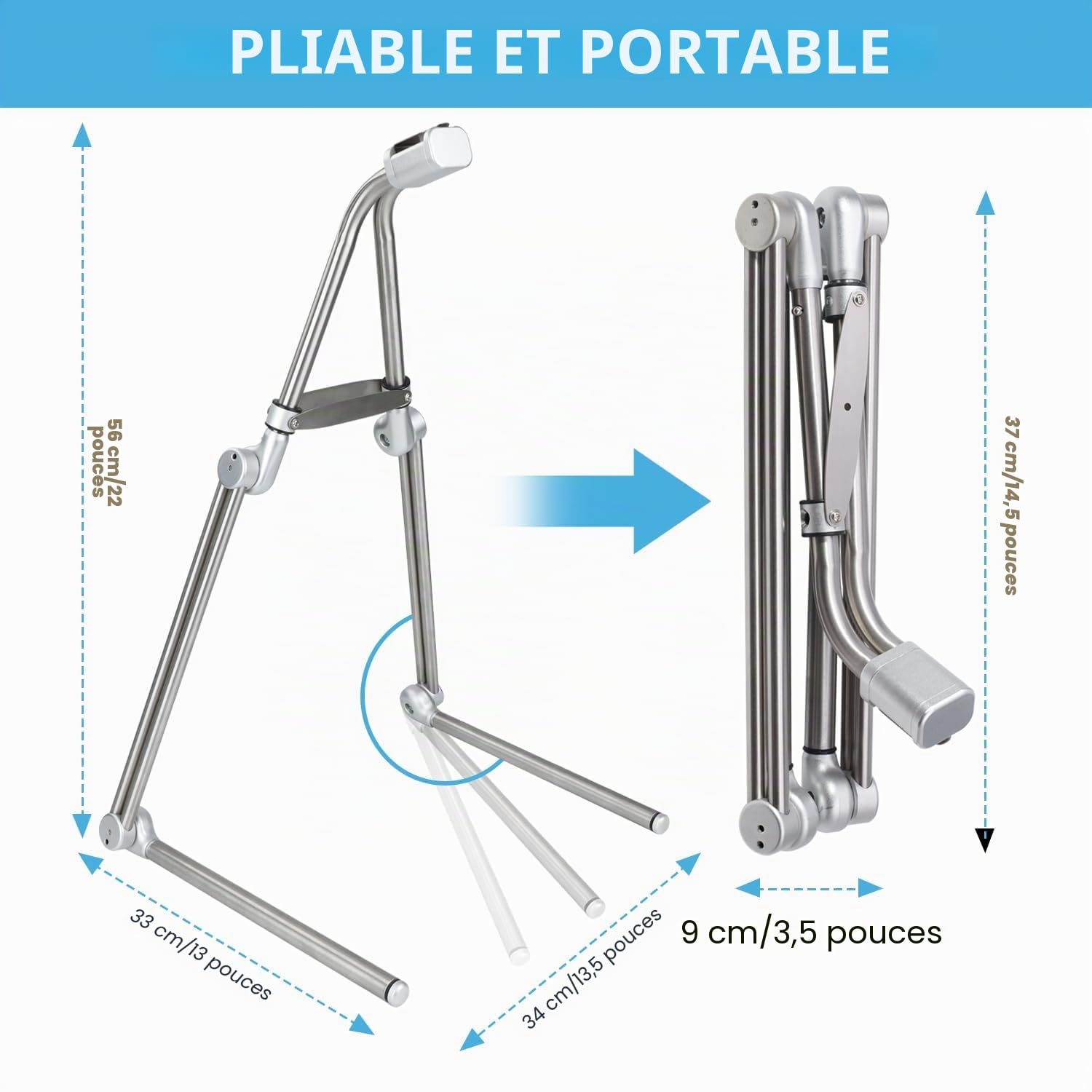Toogel Hamac de Tête avec Support Pliant pour Détendre Cou et Épaules, Traction Cervicale Portable pour Relaxation, Soulager Fatigue et Muscles avec Sac de Voayage