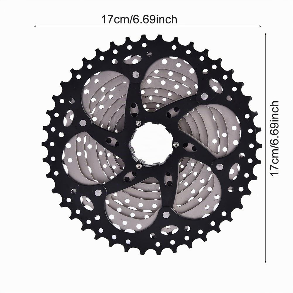 Cassette 10 Speed,Cassette 10 Speed 11 42t icletta 10 Ruote pignone a Ruota Libera 11 42T Accessorio per la Sostituzione della icletta