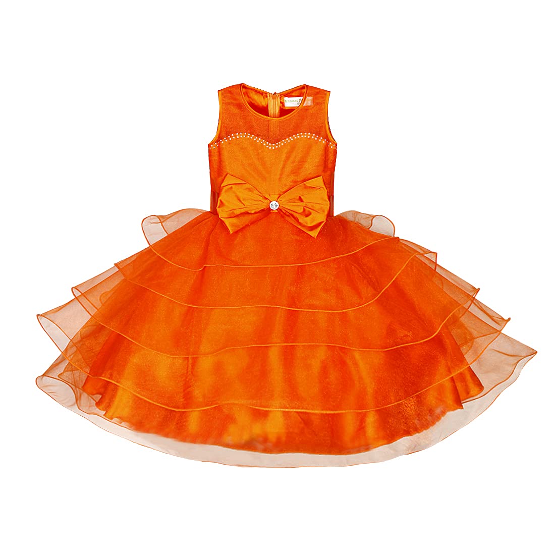 ReemJheem Baby- Girl's Kid's Casual Wear Birthday Party Frock Princess Frock Color Pink(Rani) _R_J_109 Kidswear