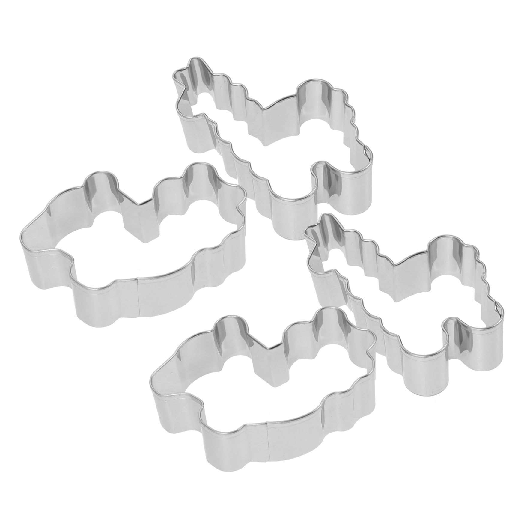 TOYANDONA 4pièces Alpaga Acier Inoxydable Moules à Biscuits DIY pour Pâte à Sucre Fruits et Légumes