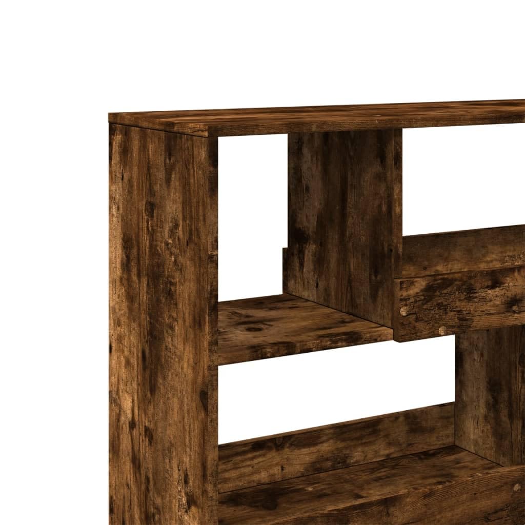 Regał na przegrody dębowe dymu 100 x 33 x 94,5 cm