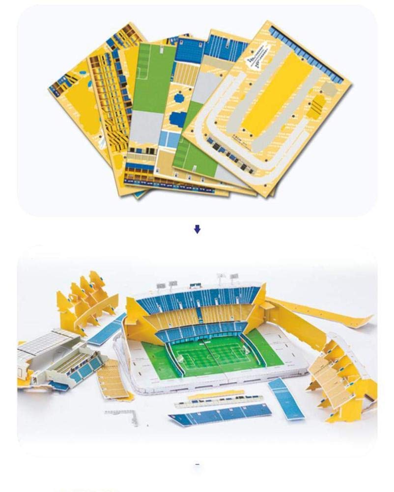CMO 3D Sports Stadium Puzzle Model, Argentina Boca Junior Club Candy Box (16 Pulgadas X 12 Pulgadas X 7 Pulgadas)