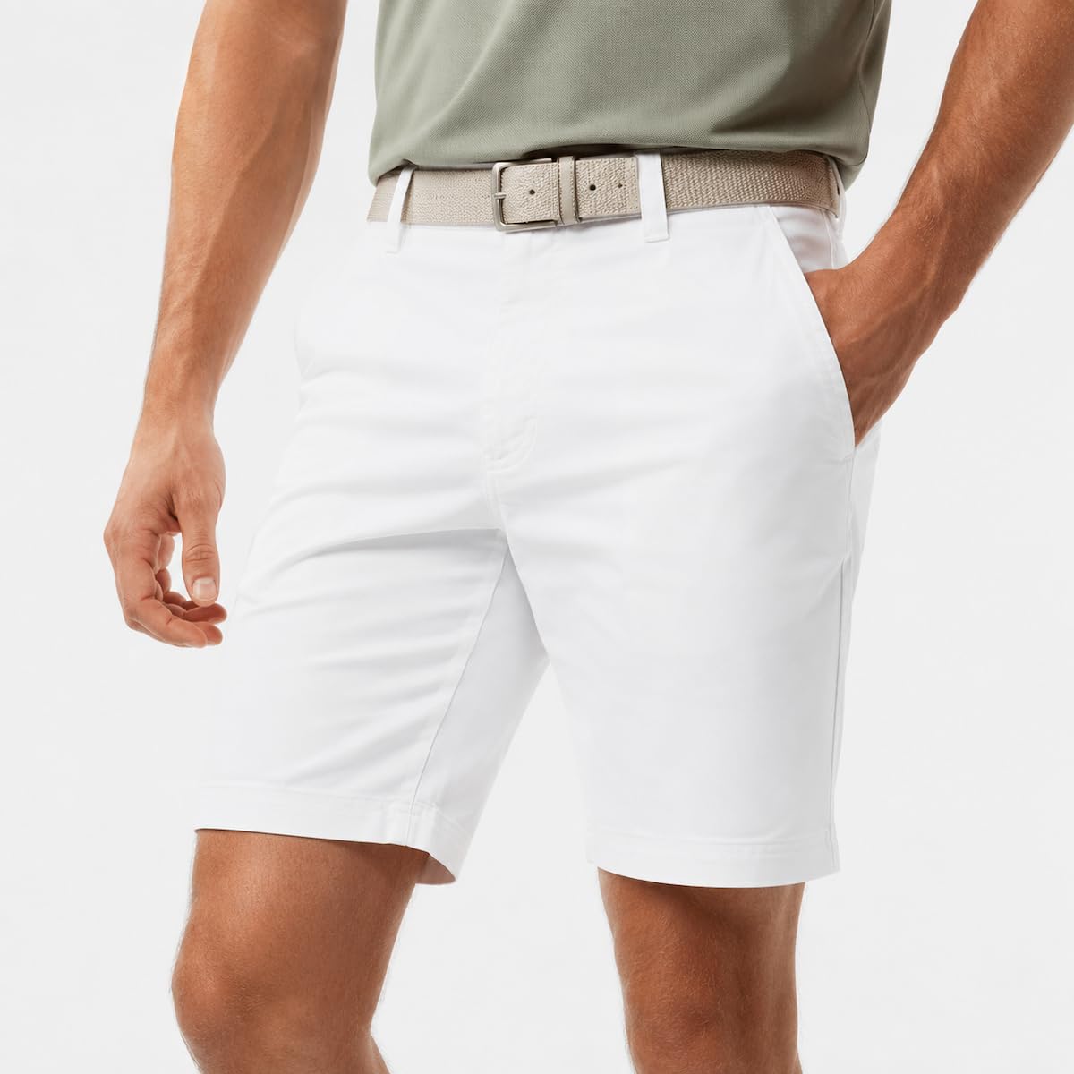Calvin Klein Short de Golf léger et Extensible 2026 Campus Chino pour Homme