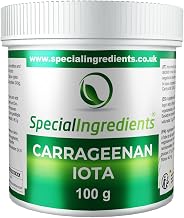 Special ingredients Carrageenan Iota Powder 100g - Molecular Cooking Gel, Soft and Elastic Gels, Suitable for Vegan, Gluten Free and Non-GMO - Premium Quality