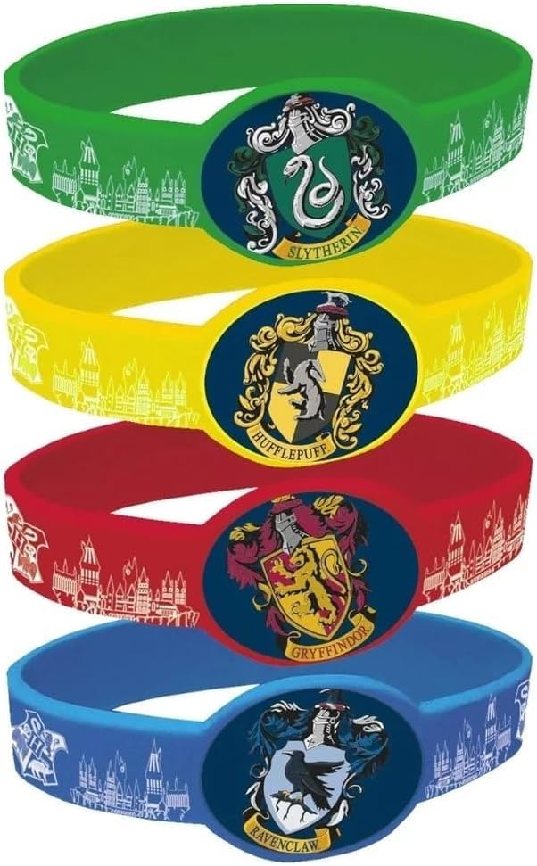 Harry Potter Themed Party Supplies for Decorations, Birthdays Boys Girls, Themed Celebrations (Silicone Wristband)