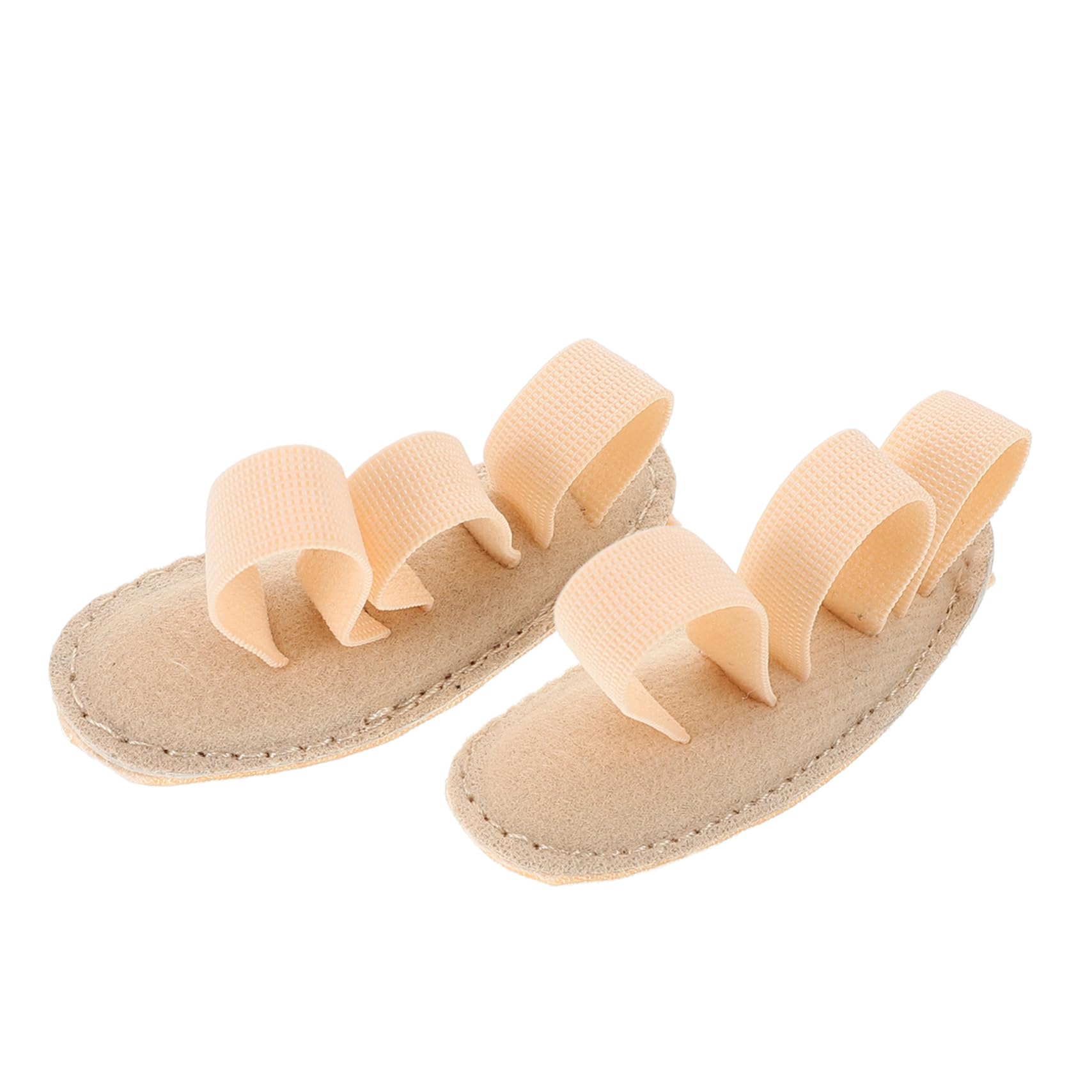 BESTYASH 2Pcs Toe Separator Pad Toe Cushion Spreader Correctors for Bunion Relief and Toe Alignment Skin Color Design for Left