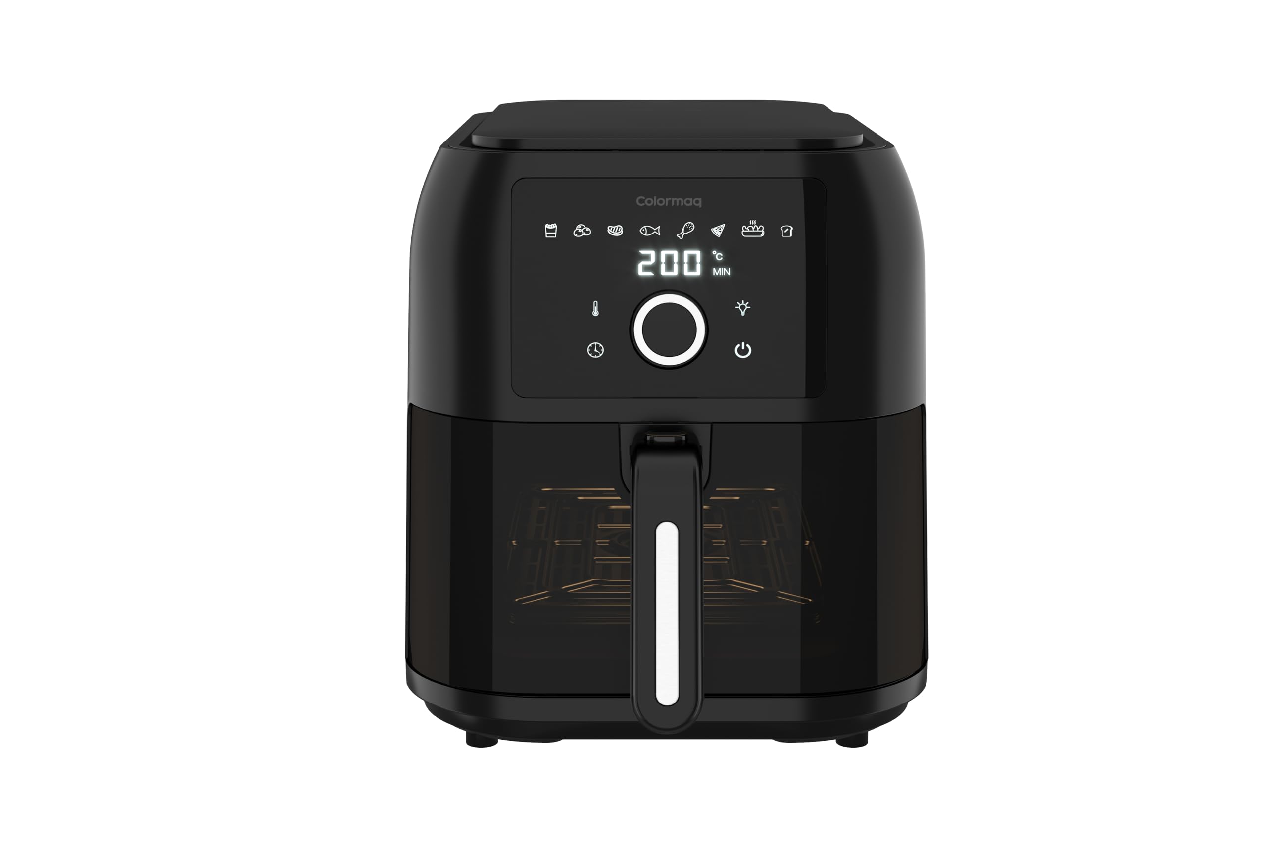 Colormaq Air Fryer 8L 1700W Digital Glass 220V Preto com Visor