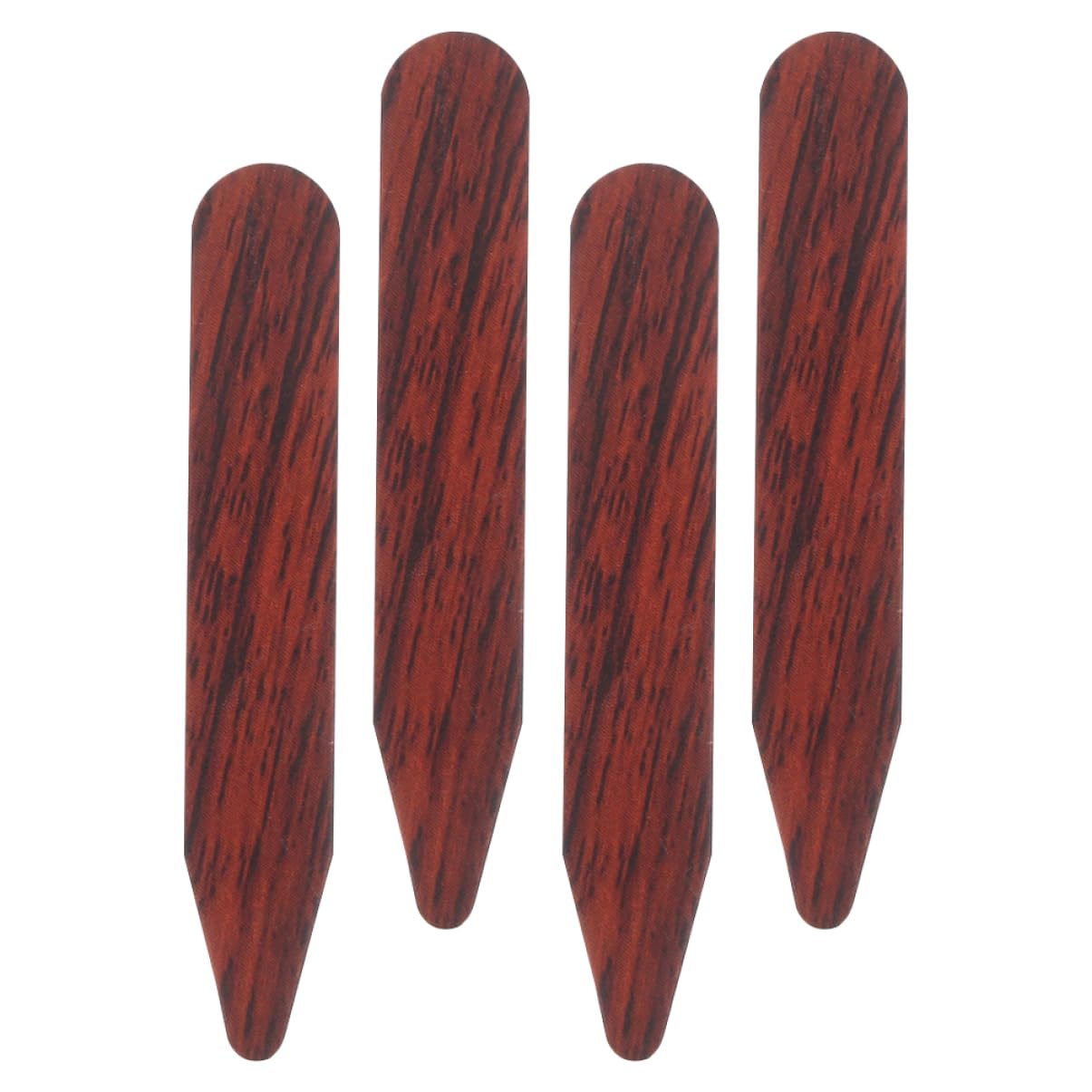 Holibanna Wooden Shirt Collar Tabs Dress Collar Inserts for Men Uniform Shirt Stays