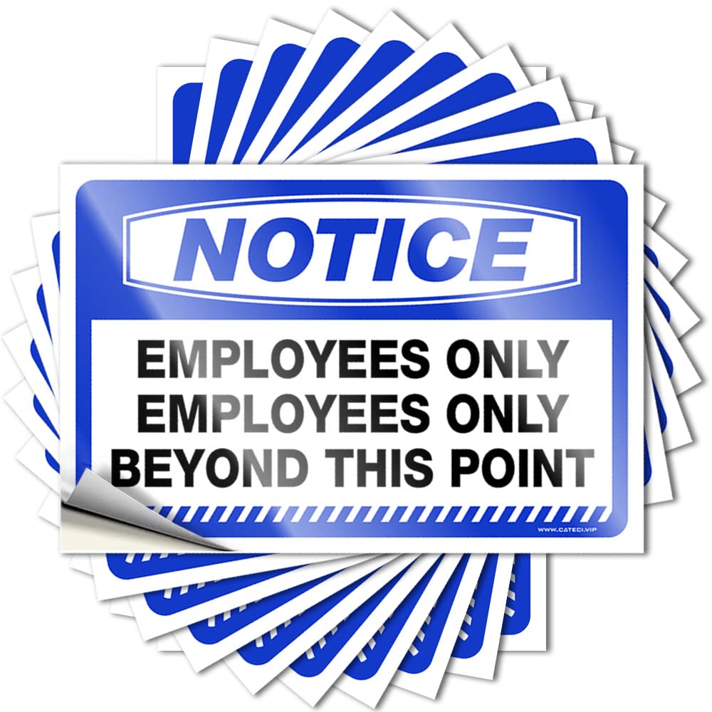 Bar Decor for Home Funny Sticker Soft Area | Notice Employees Only Employees Only Beyond This Point Spicy Bike Sticker Pack(6X9CM)
