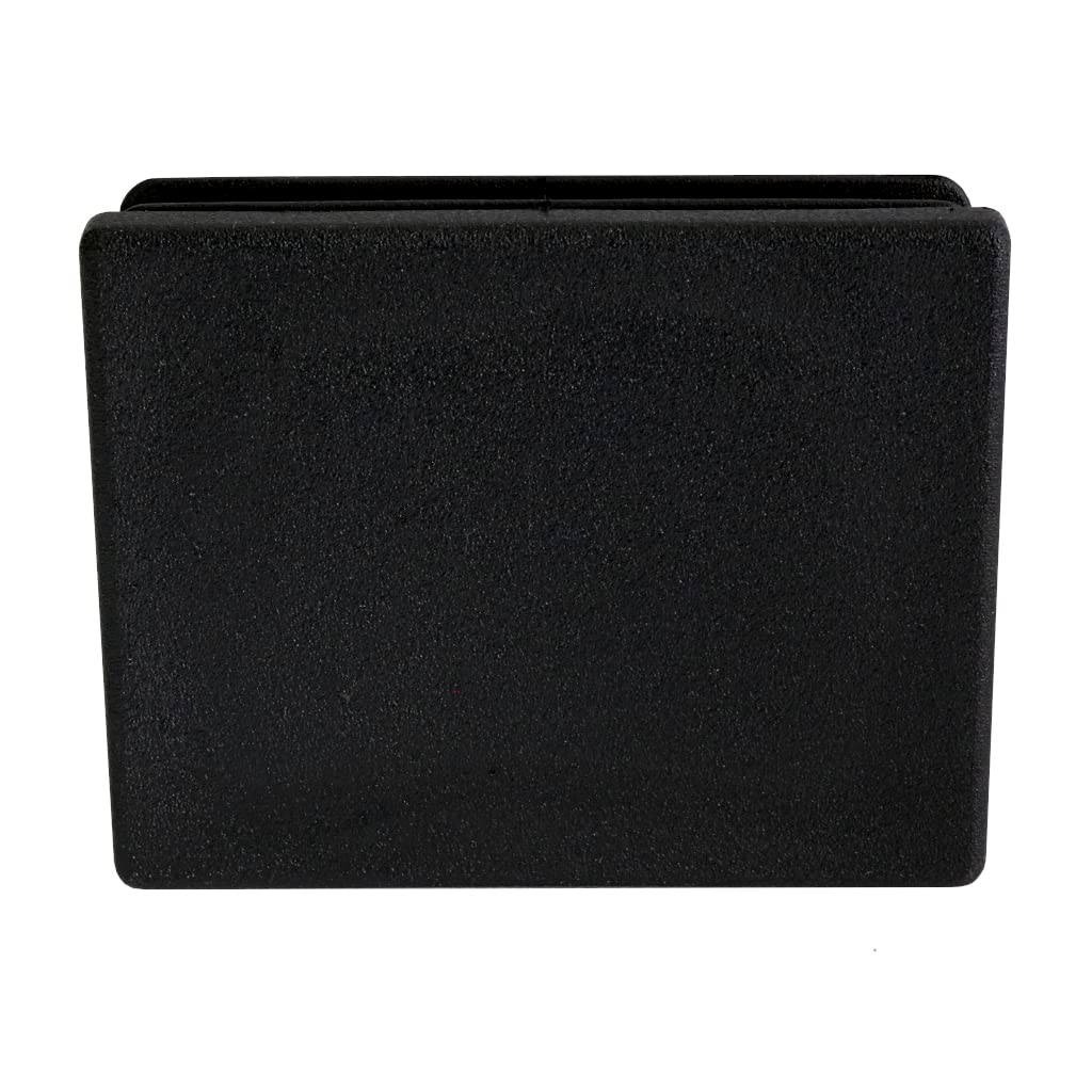 Tappo Rettangolare Industriale 10 Tappi Per Tubo Rettangolari 50x40mm - Grigio, Polietilene, Con Lamelle Per Fissaggio Tappo Per Tubi Rettangolari