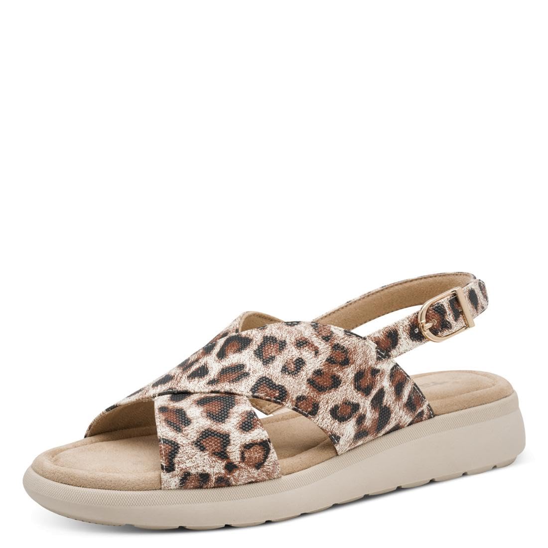Tamaris Women’s sandal with wedge heel brown 6.5 UK