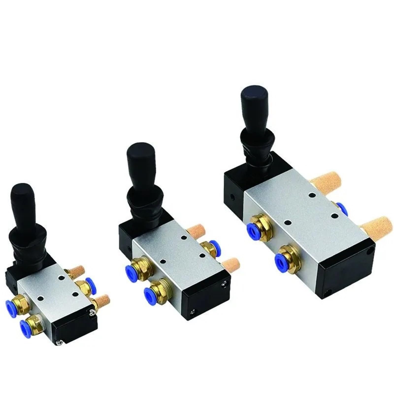 Vanne 4H310-10 pneumatique manuelle 5 voies avec raccordement 4mm pour vérin