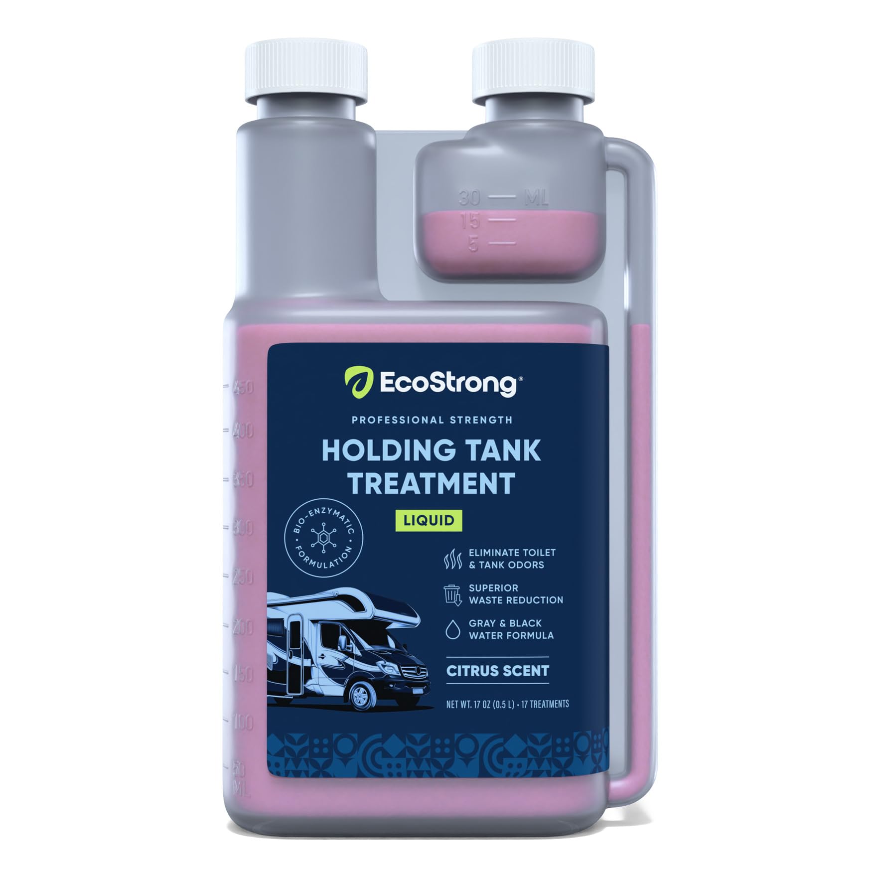 Traitement Réservoir Camping-car Eco Strong – Bio-enzymatique 945,5 G – Décompose Les Déchets Et Odeurs – Parfum Agrumes