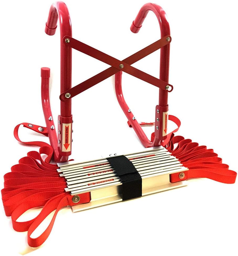 Fire Escape Ladder Approved To EN131 With Storage Bag 2 or 3 Storey (7.3 Metre)