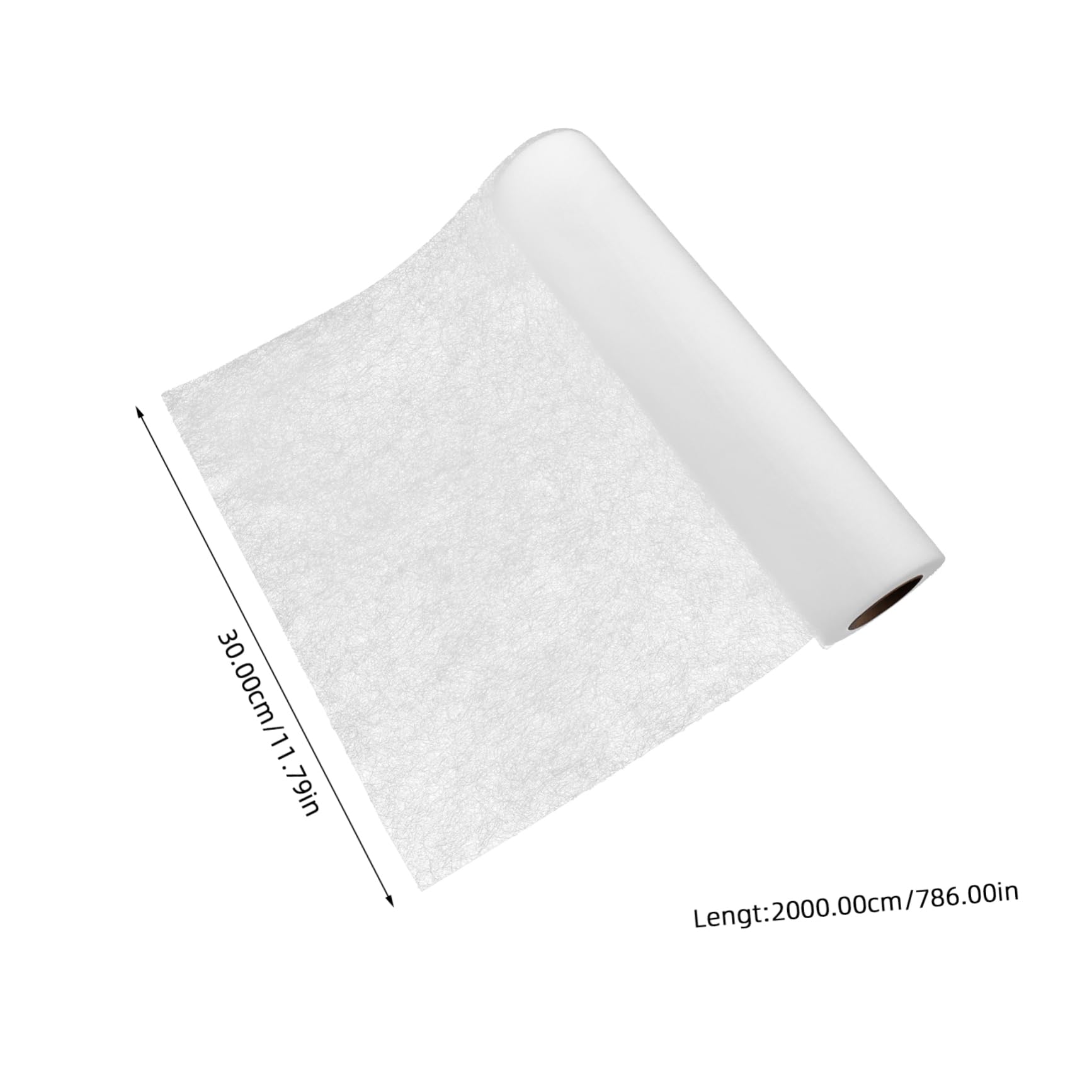 LALAFINA Iron On Fusible Interfacing White Non-Woven Double Sided Interfacing for Crafting Quilting Sewing DIY Crafts Supplies
