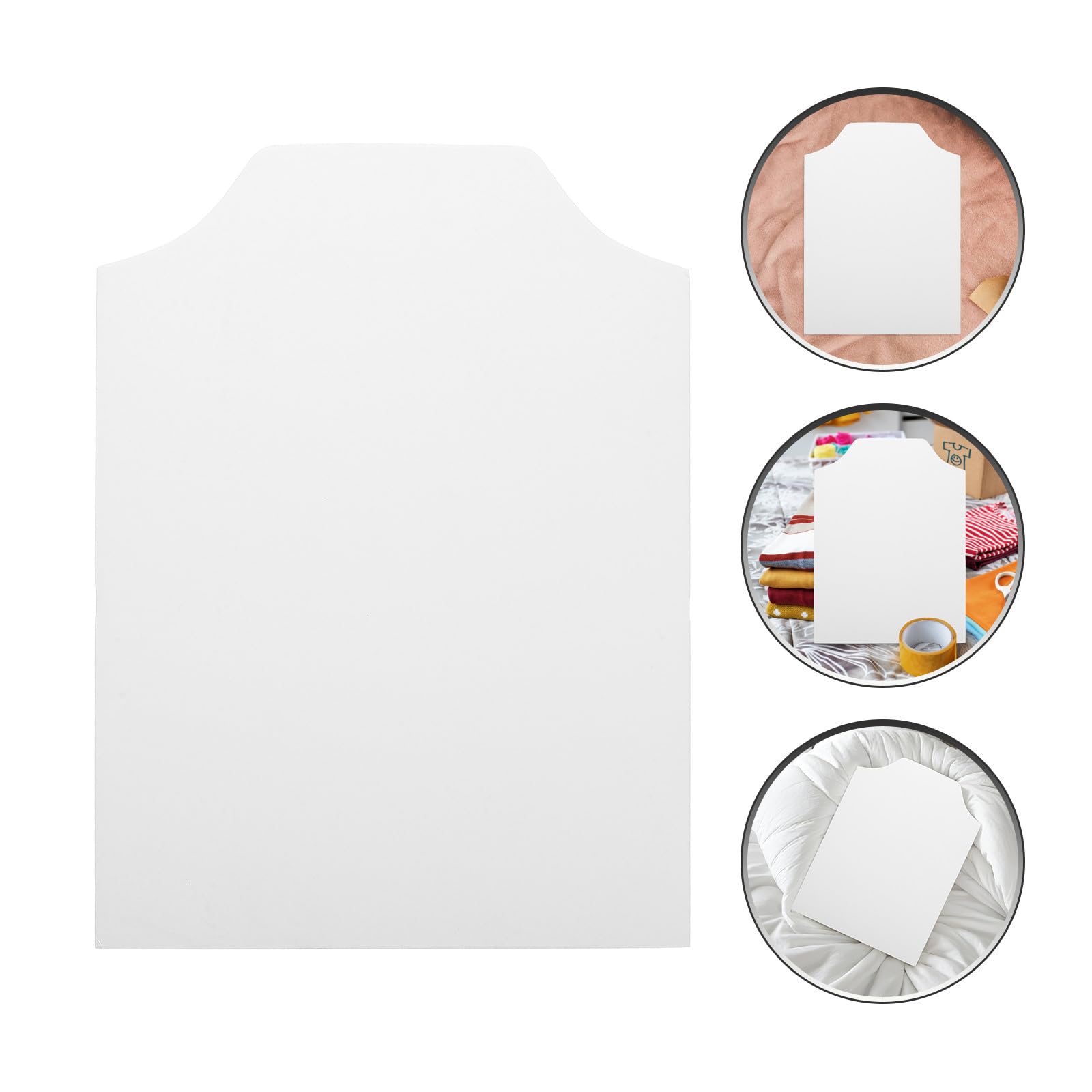 Cabilock Feuilles en Carton Blanc Support Rigide Lot de 100 pour Emballage et Rangement DIY Papier 250g Antirides pour Pliage de Chemises et T-Shirts