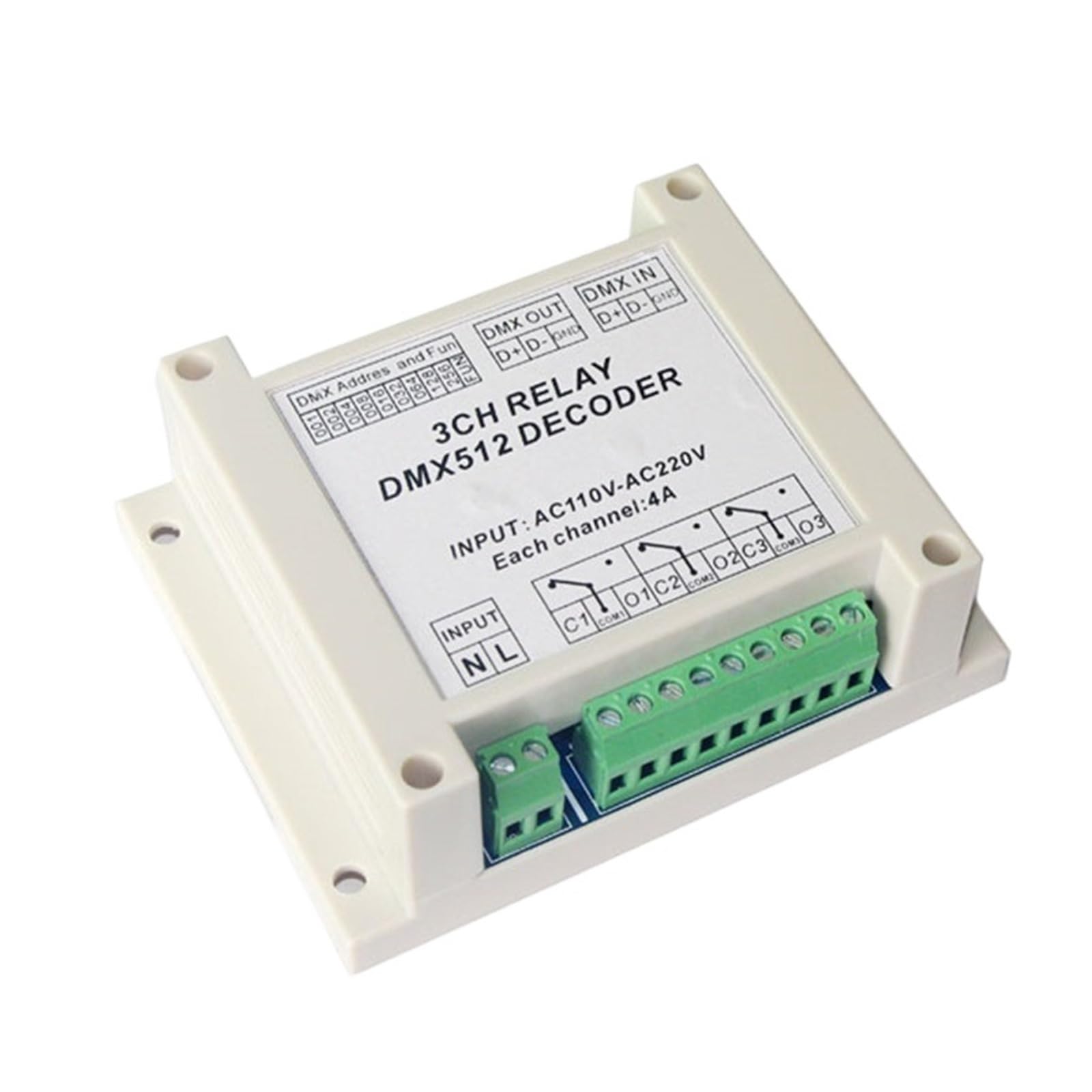 Controlador DMX512 para solucionar parpadeos en tiras LED RGB de 220V con relé DMX