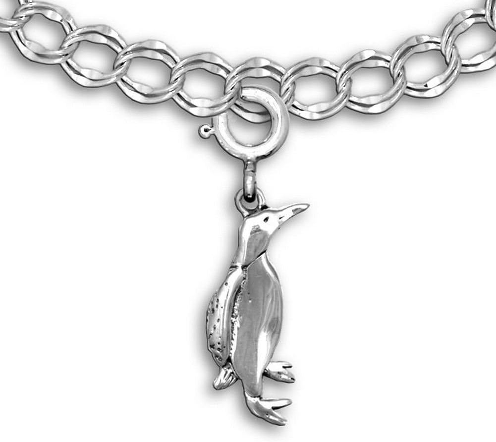 Sterling Silver Penguin Charm for Charm Bracelet