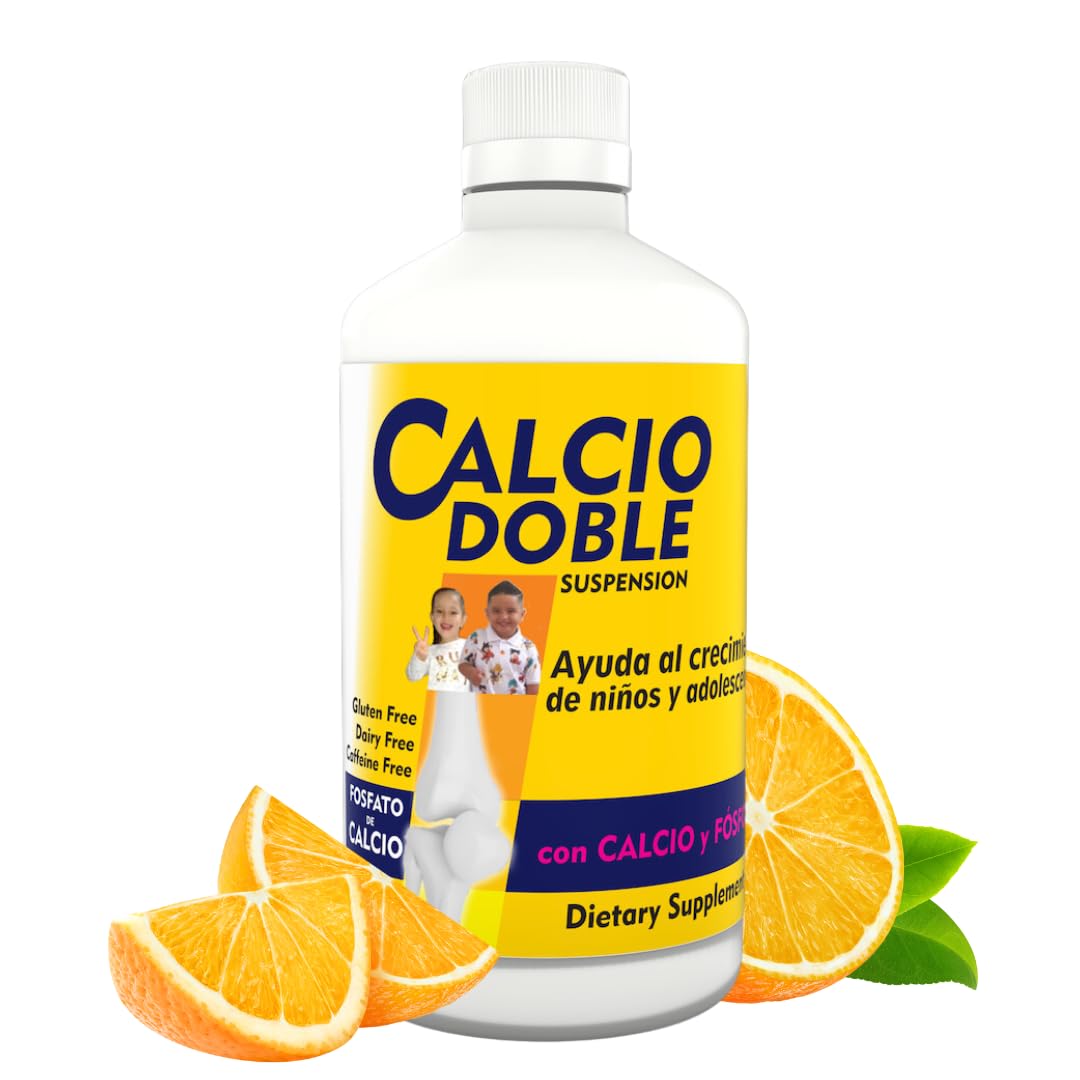 [BRSROBA2BABR43TP] Calcio Doble con Calcio y Fósforo para Niños y Jóvenes, 11.5 fl oz