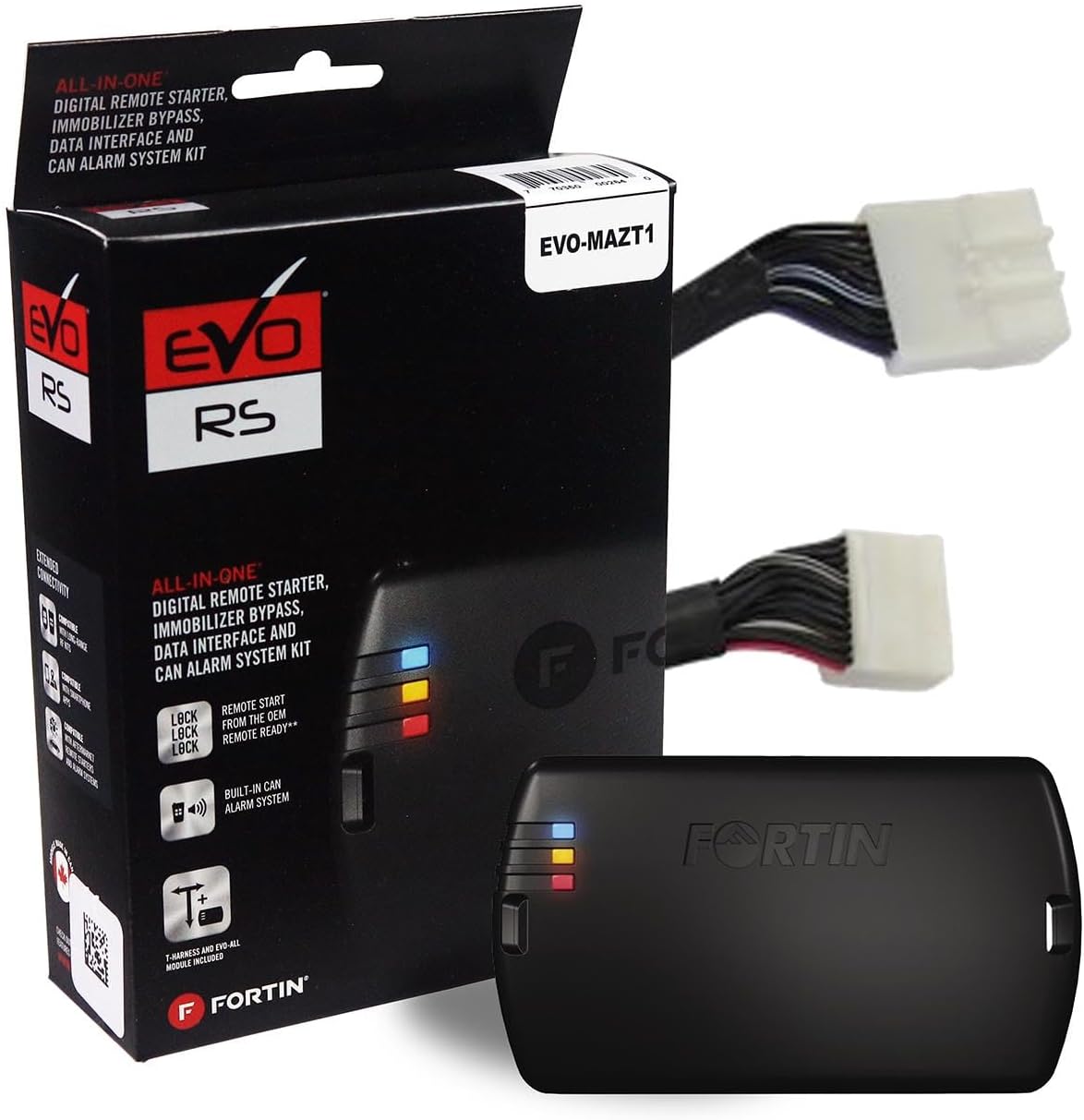 Fortin EVOMAZT1 Remote Start Module & T-harness Combo For 2013+ Mazda Push-to-start Vehicles