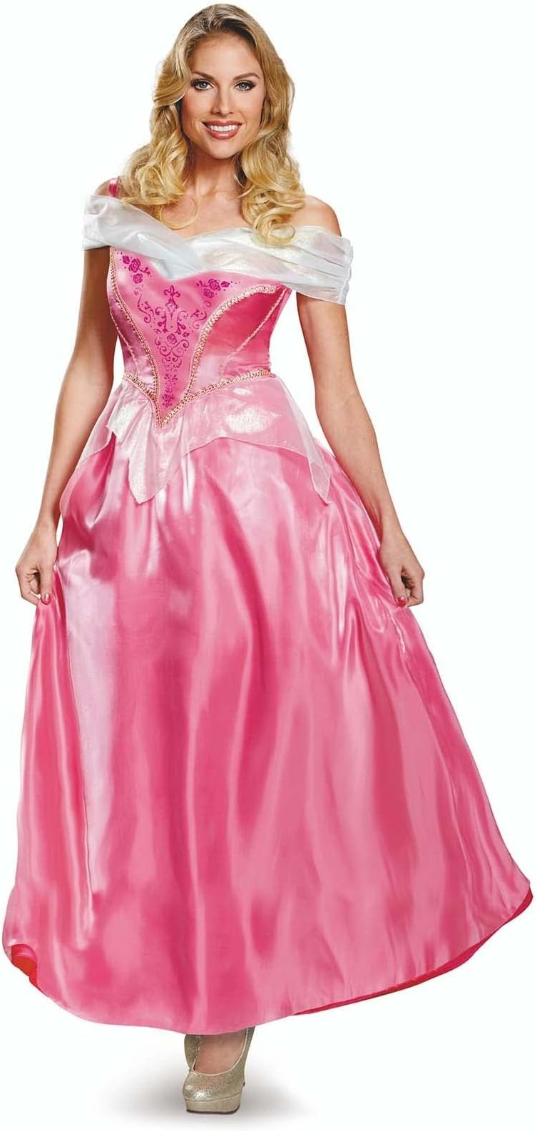 Disney Official Classic Sleeping Beauty Princess Aurora Costume Adult, Fairy Tale Fancy Dress Up Outfit Princess Dress for Women Medium