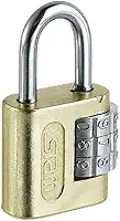 Cadeado Com Segredo Stam 25Mm Dourado Em Aço Profissional