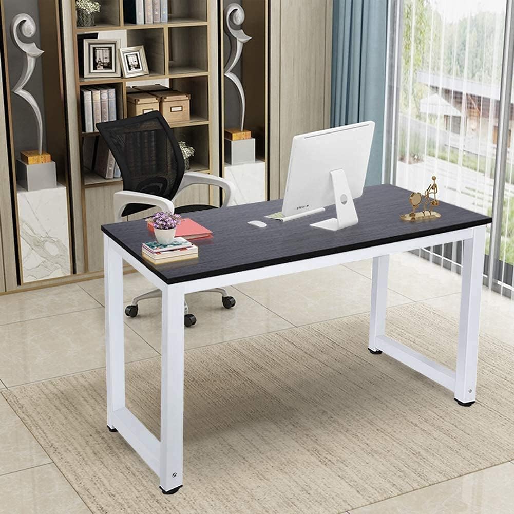Buy Computer Table MDF&Steel Frame Computer Desk Medium Desk Table
