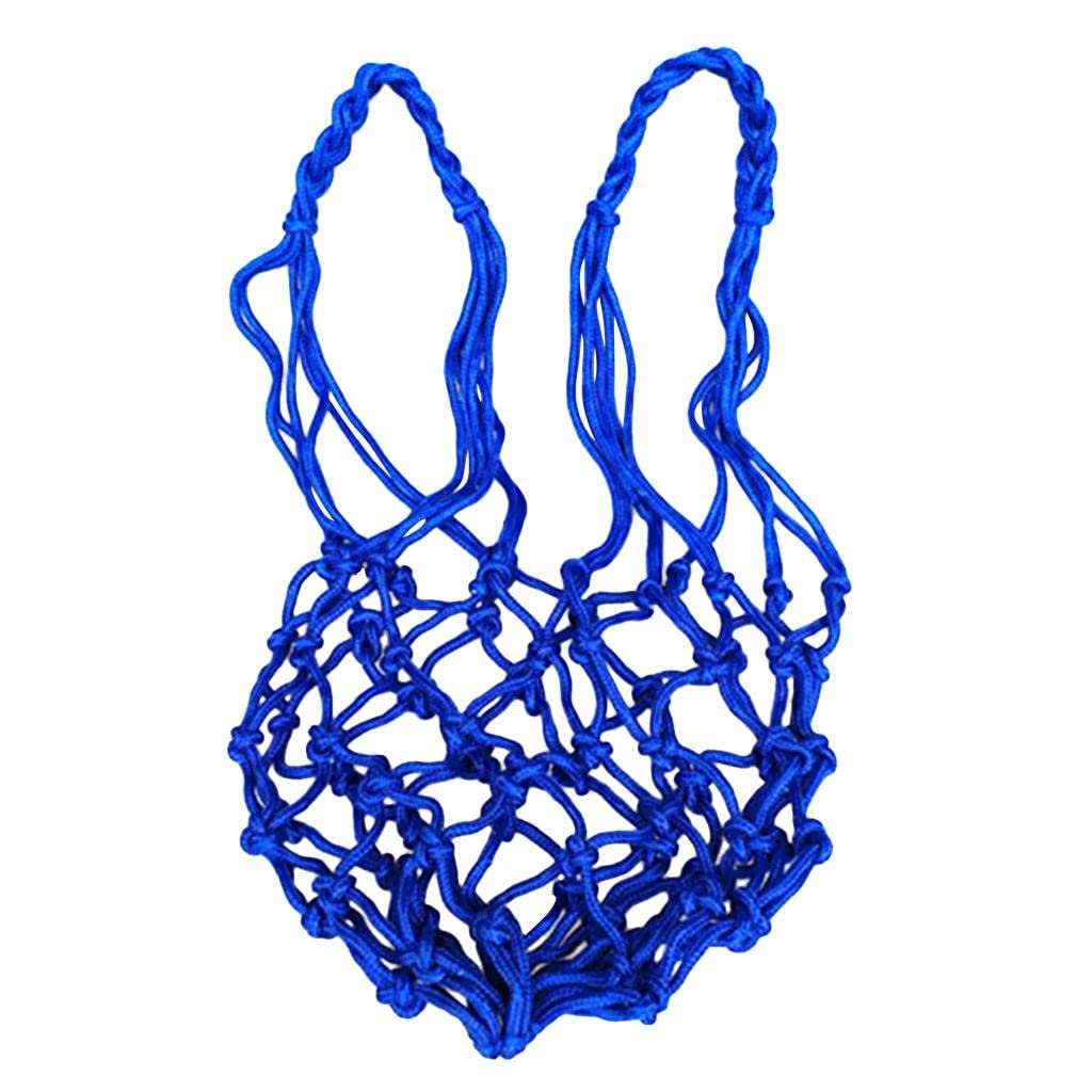 Mesh Sports Ball Bag Carrier for Volleyball Basketball Football Blue-image-41