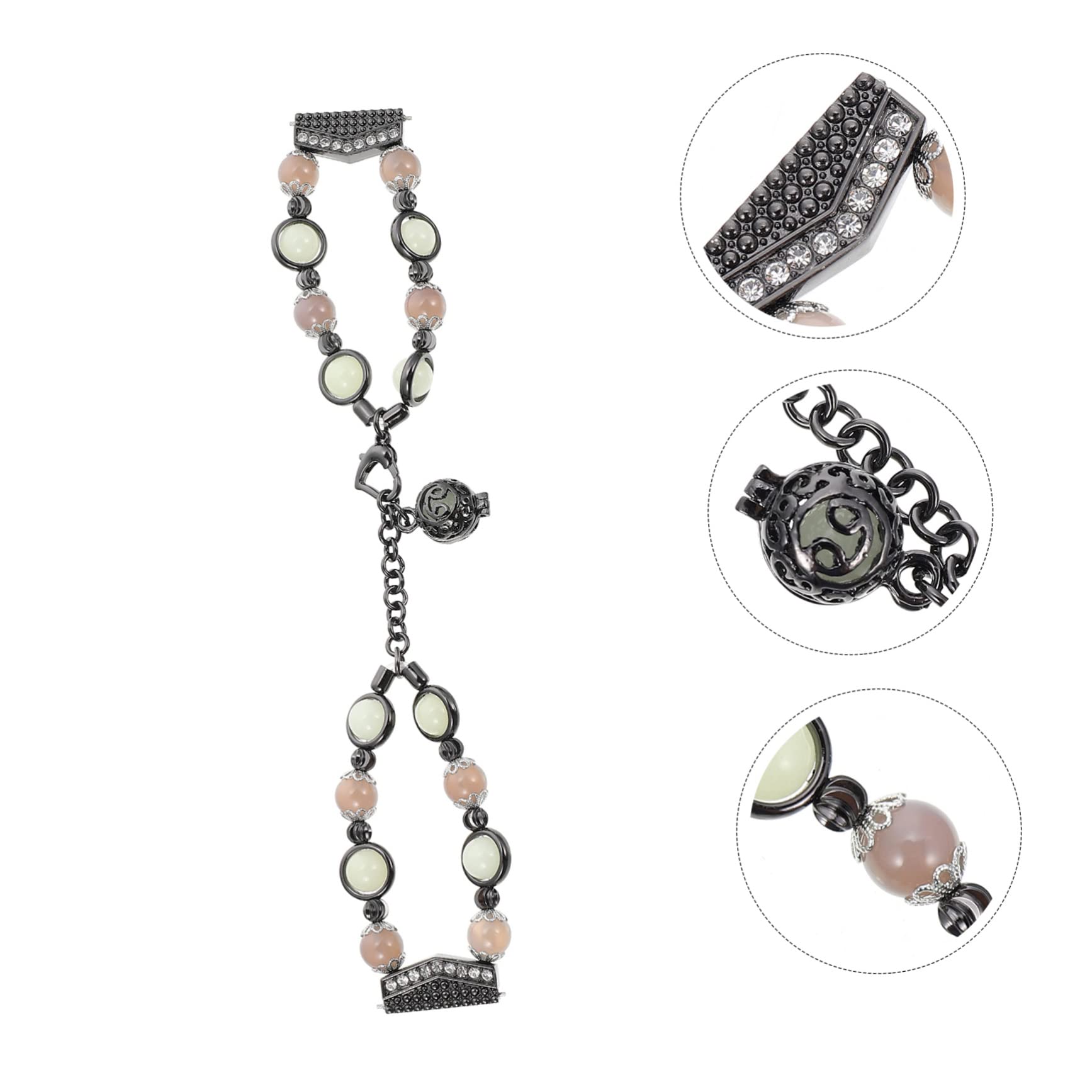 OSALADI 2piezas Correa De Reloj Decorativa Para Watch y Active Diseño De Perlas Luminosas Liberación Rápida Elegante y Cómoda Para Ocasiones Formales y Casuales