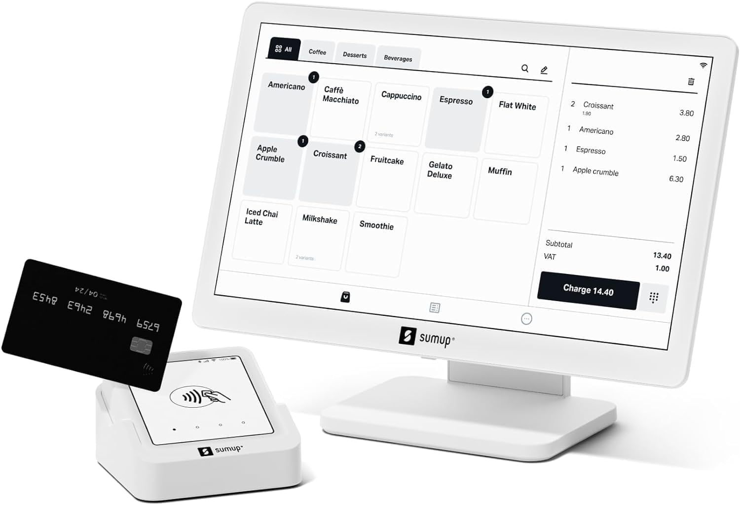 SUMUP TPV Lite Sistema Punto de Venta con Terminal de Pago - Pantalla Táctil