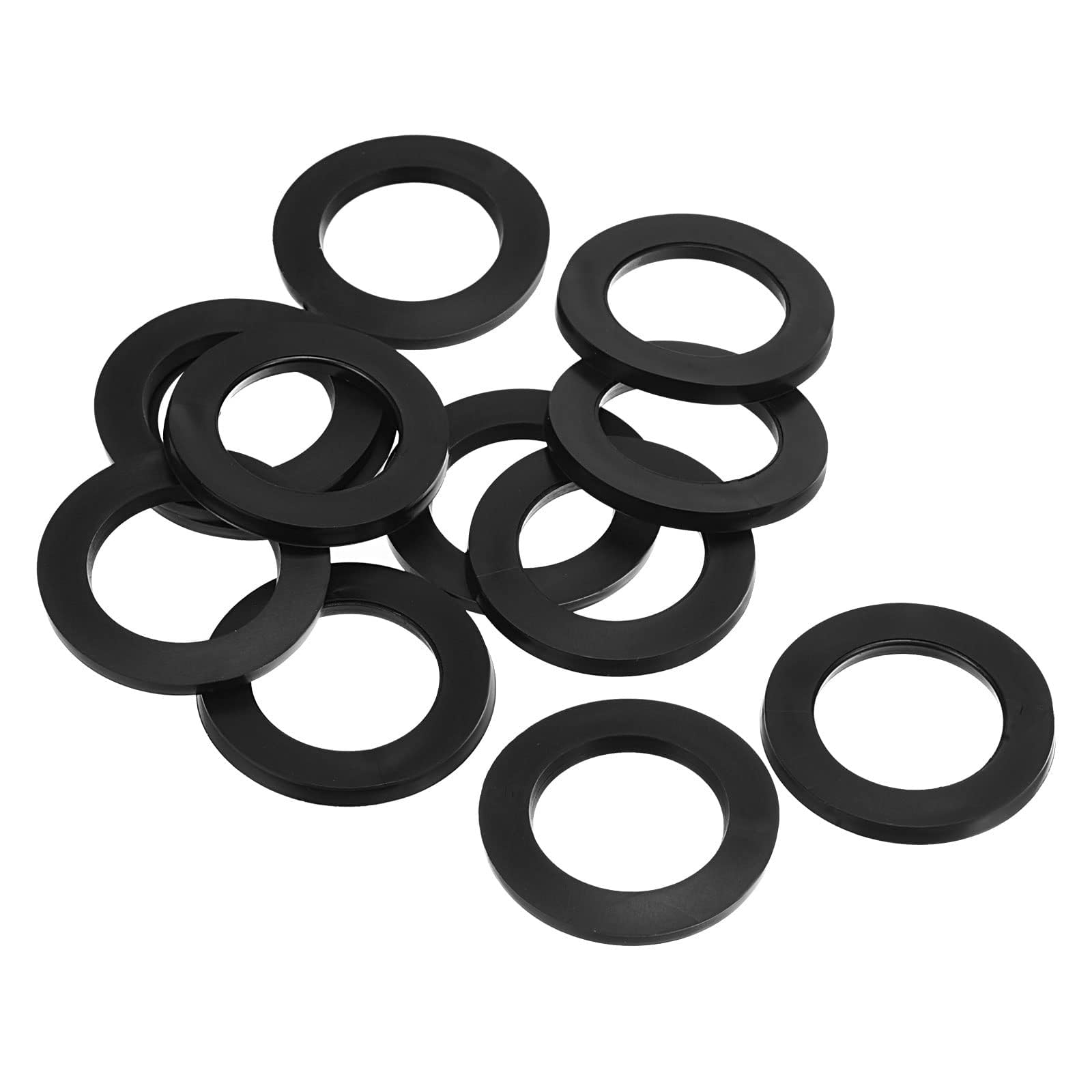 ROWORKX Rubber Flat Washers 30mm OD 20mm ID 2.5mm Thick for Plumbing 12Pcs