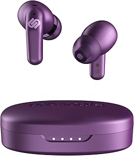Urbanista Seoul Wireless Earphones | Wireless Earbuds with Microphone | 70ms Low Latency Gaming Earbuds | Dual-Mode Bluetooth Earphones | Fast Charge USB-C Earphones | 32 Hrs Playtime | Vivid Purple