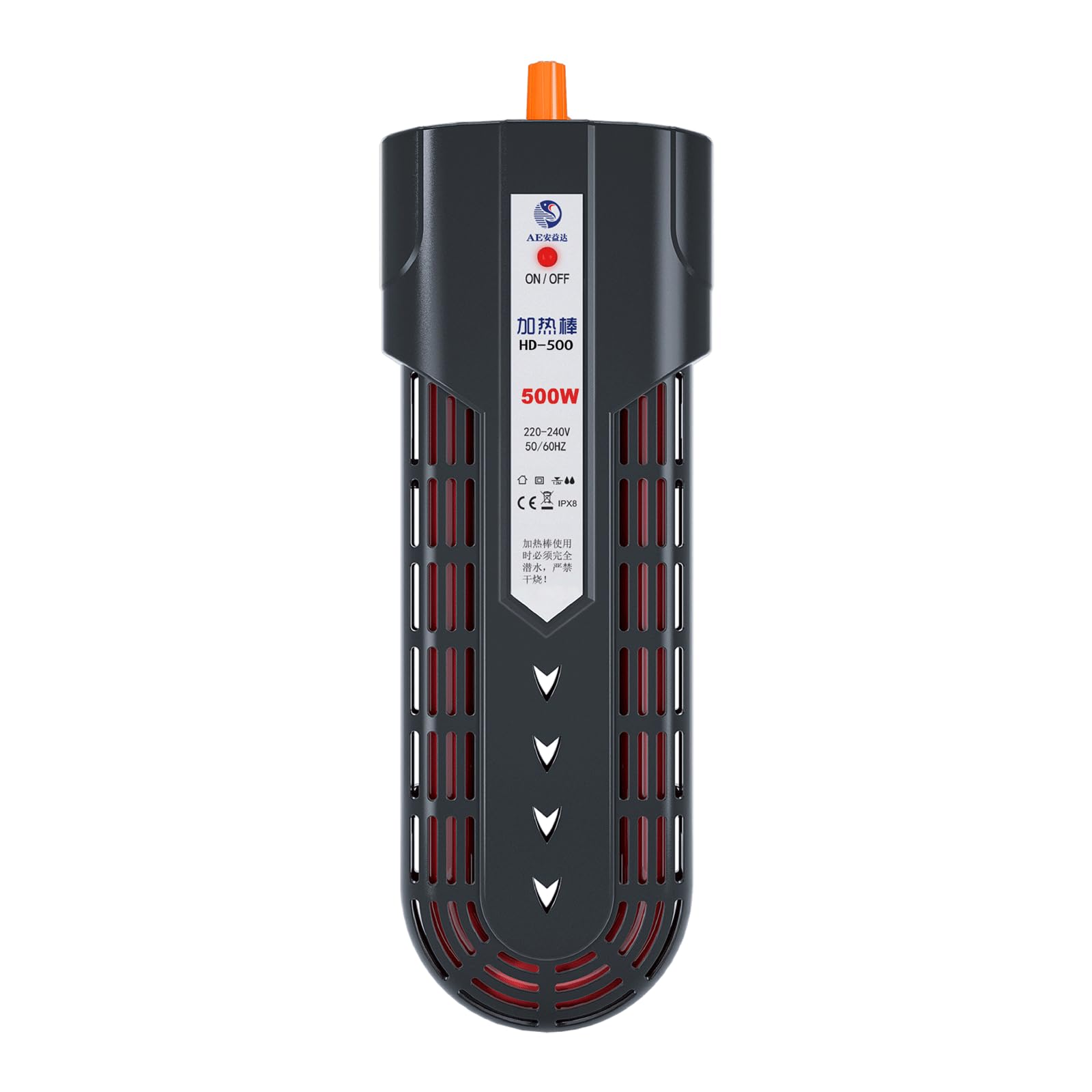 Varilla de Calentamiento para Tanque de Peces, Temperatura Constante automática, Varilla de Temperatura de Calentamiento del Filtro Inferior de Alta Potencia y Ahorro de energía, 800W (600W)